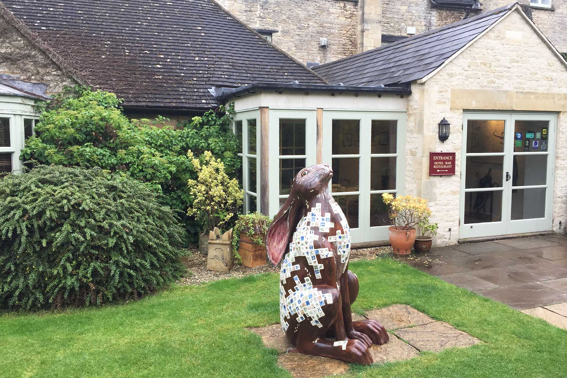 Cotswold Hare Trail - Hare at The Corinium Hotel in Cirencester