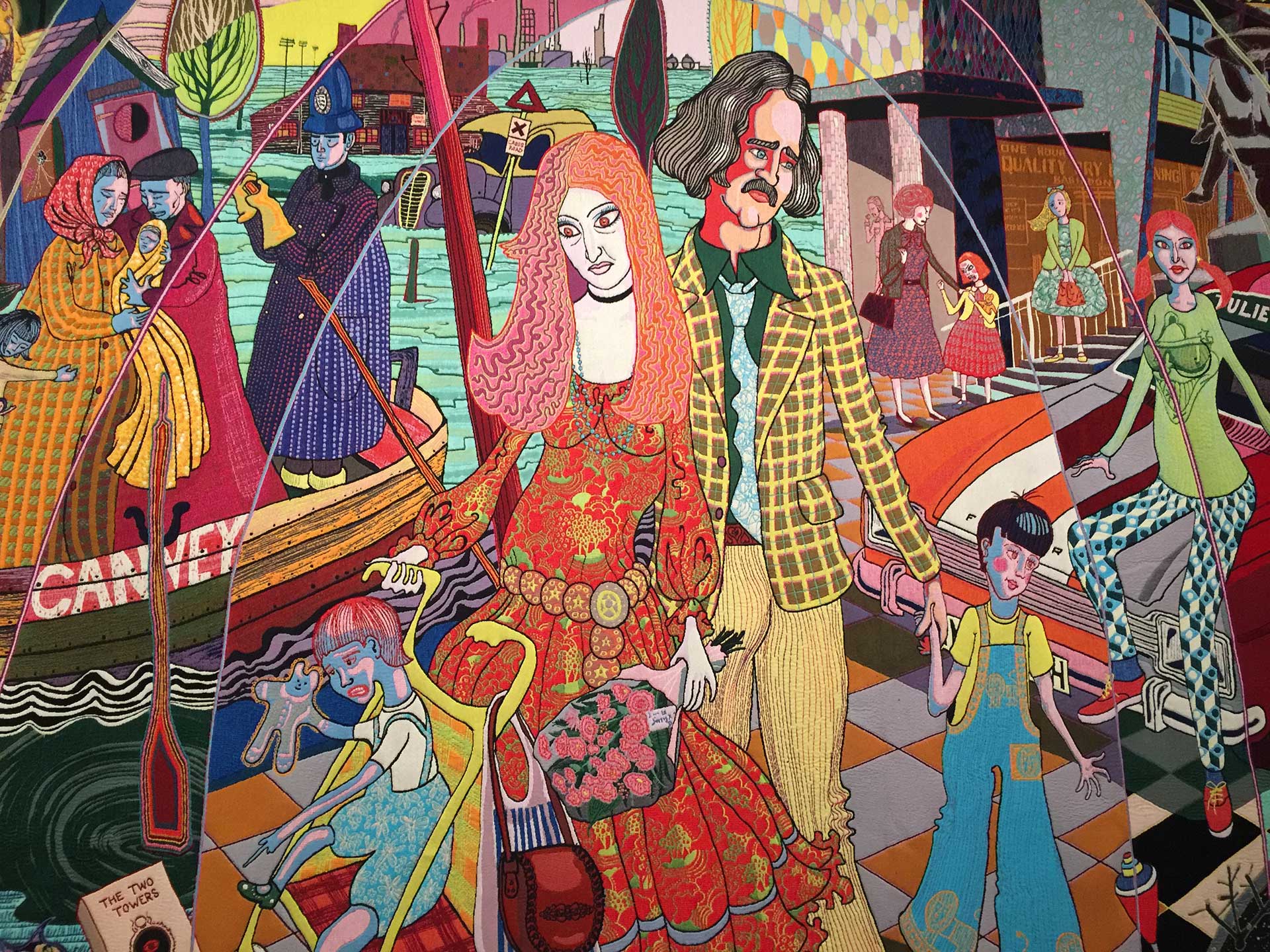 The Story of a Life by Grayson Perry, currently on display at New Brewery Arts in Cirencester